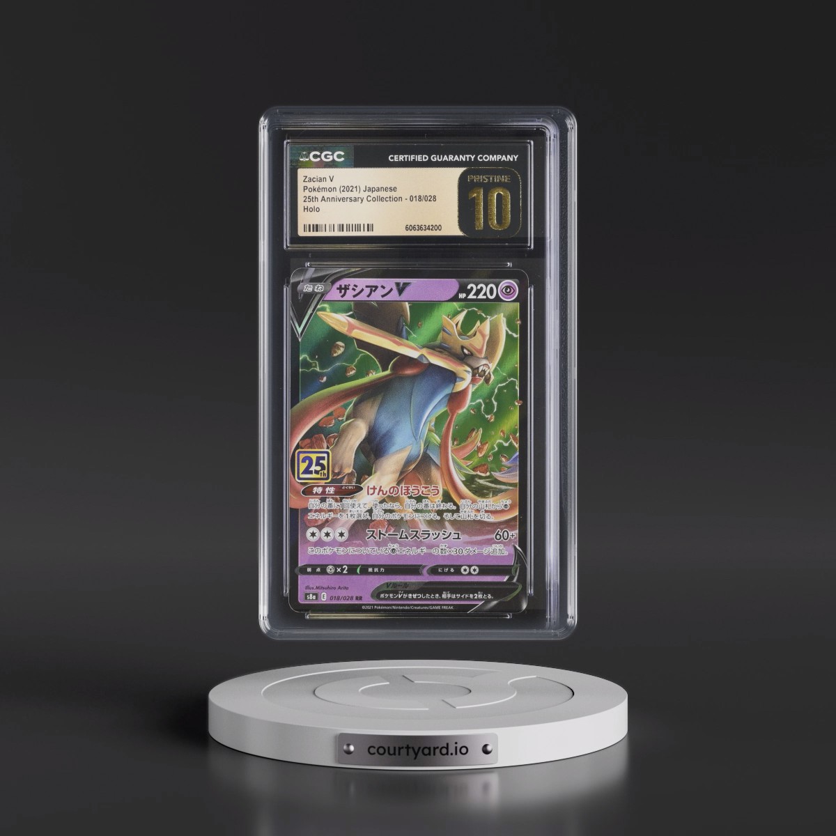 2021 25th Anniversary Collection #018/028 Zacian V - Holo (CGC 10 PRISTINE)