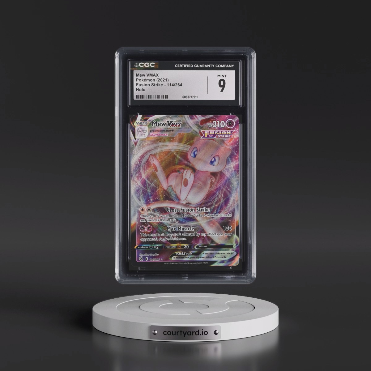 2019 Fusion Strike #114/264 Mew VMAX - Holo (CGC 9 MINT)