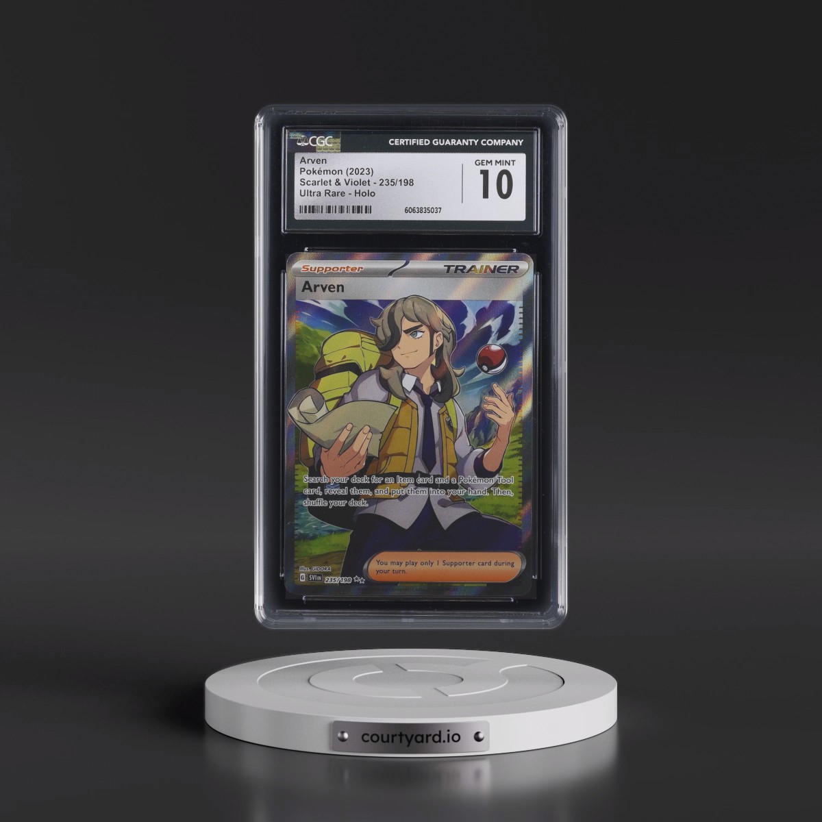 2023 Scarlet & Violet #235/198 Arven - Ultra Rare Holo (CGC 10 GEM MINT)
