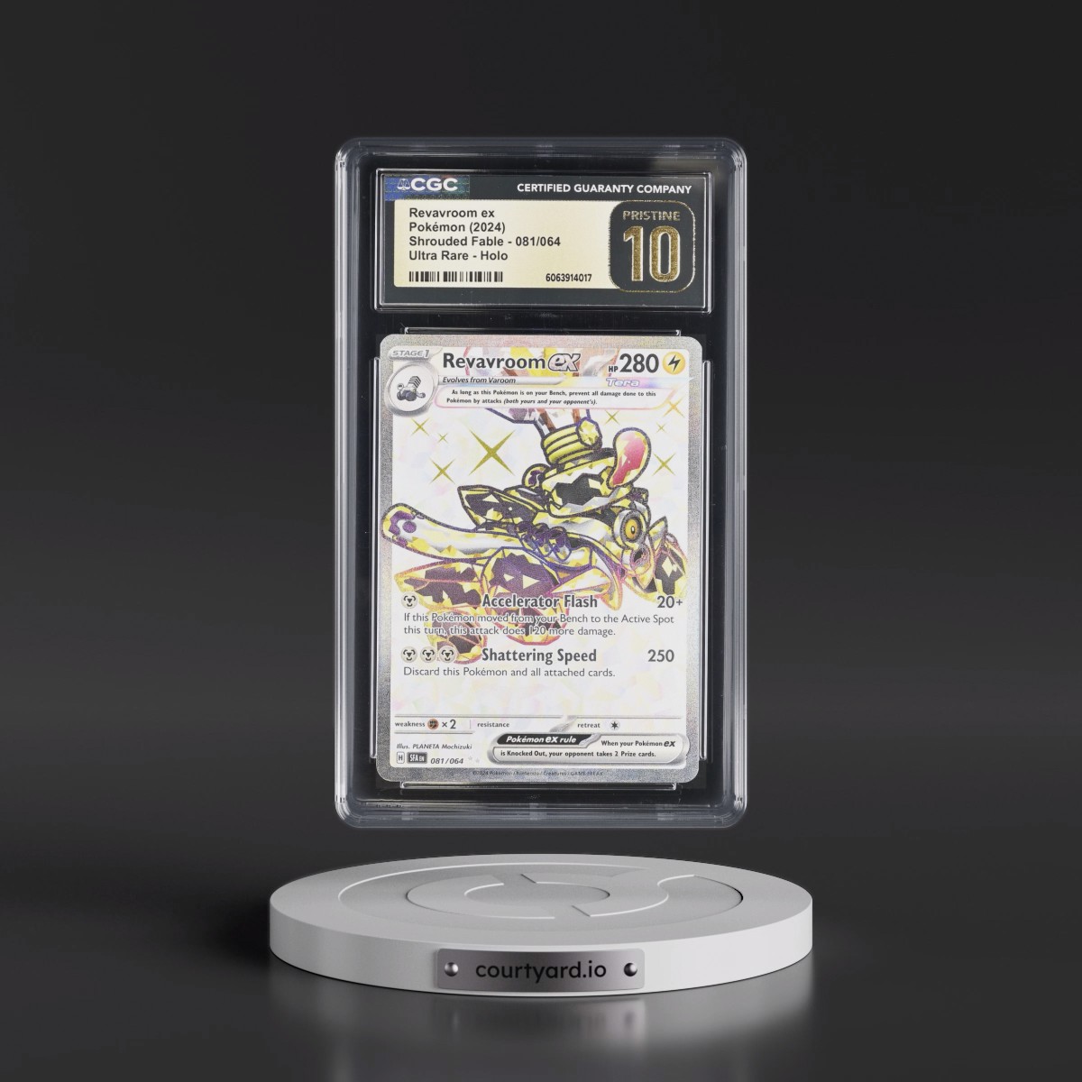 2023 Shrouded Fable - SFA EN #081/064 Revavroom ex - Ultra Rare Holo (CGC 10 PRISTINE)