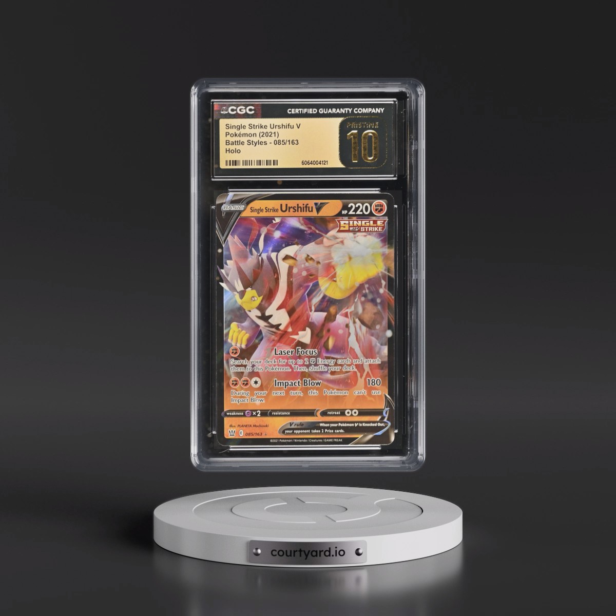 2021 Battle Styles #085/163 Single Strike Urshifu V - Holo (CGC 10 PRISTINE)