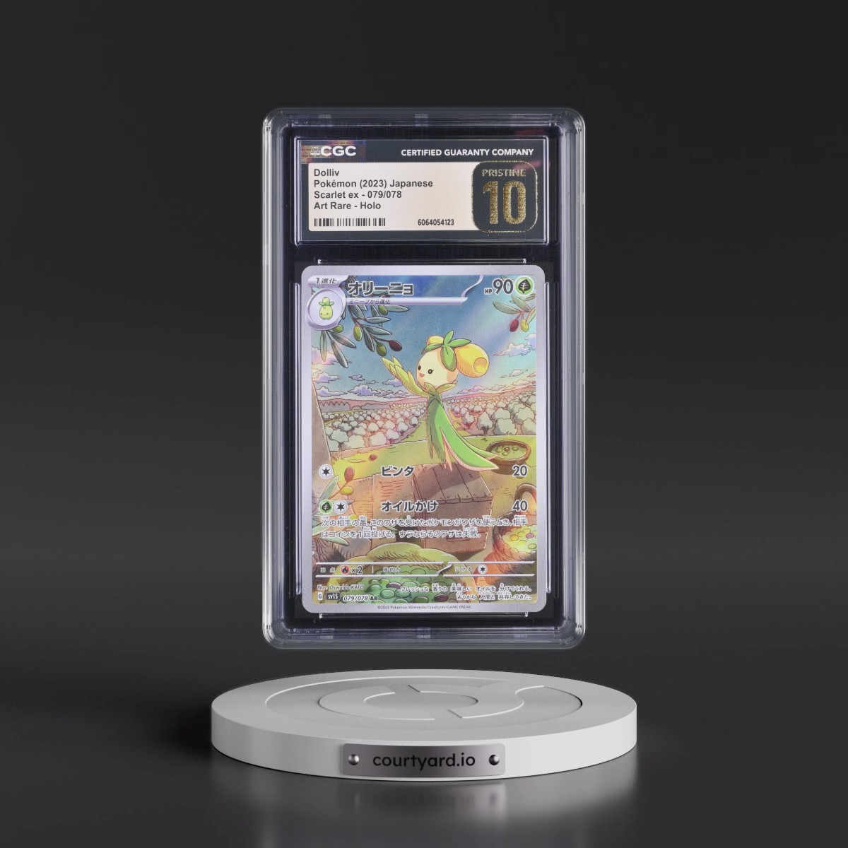 2023 Scarlet ex #079/078 Dolliv - Art Rare Holo (CGC 10 PRISTINE)