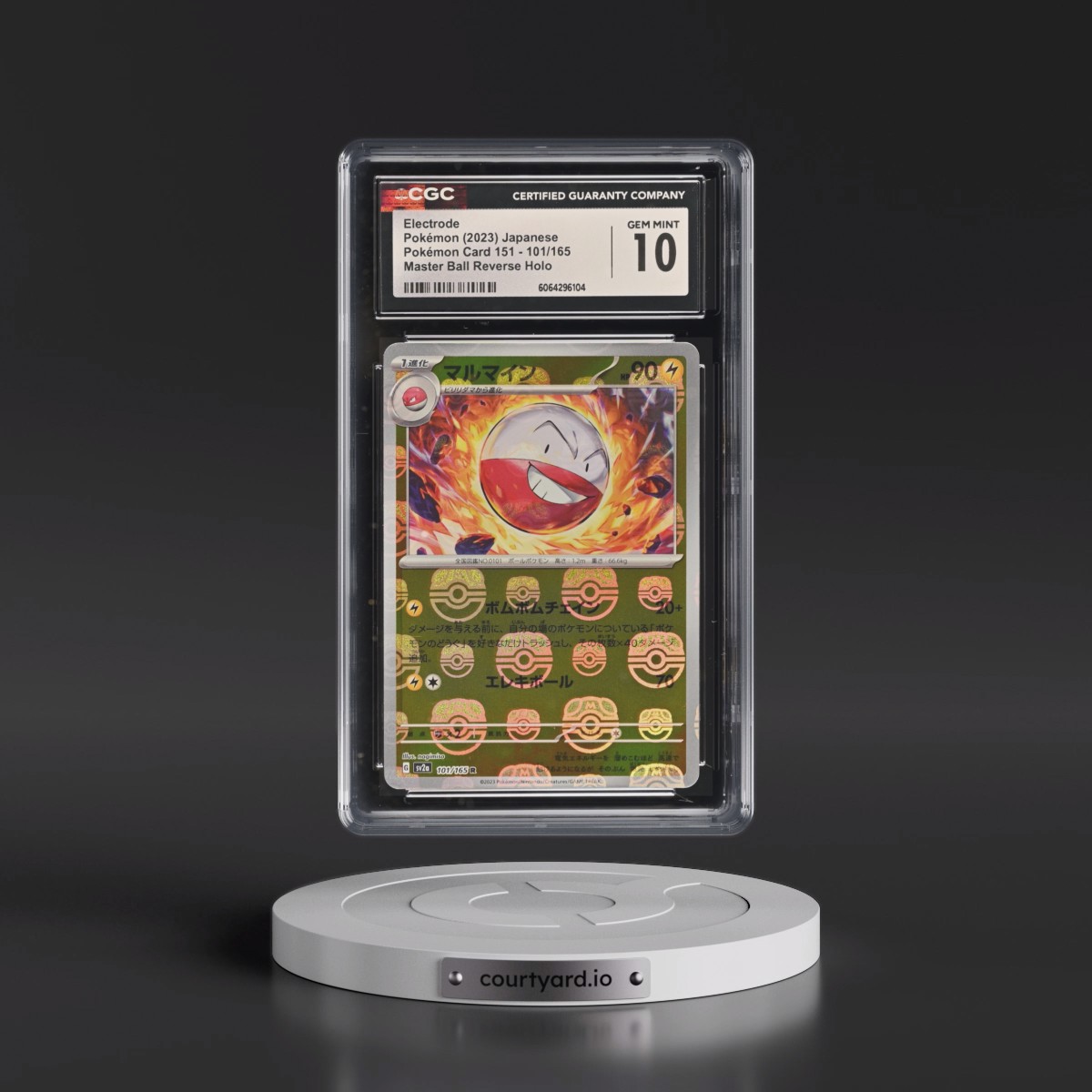 2023 Pokémon Card 151 #101/165 Electrode - Reverse Holo Master Ball (CGC 10 GEM MINT)