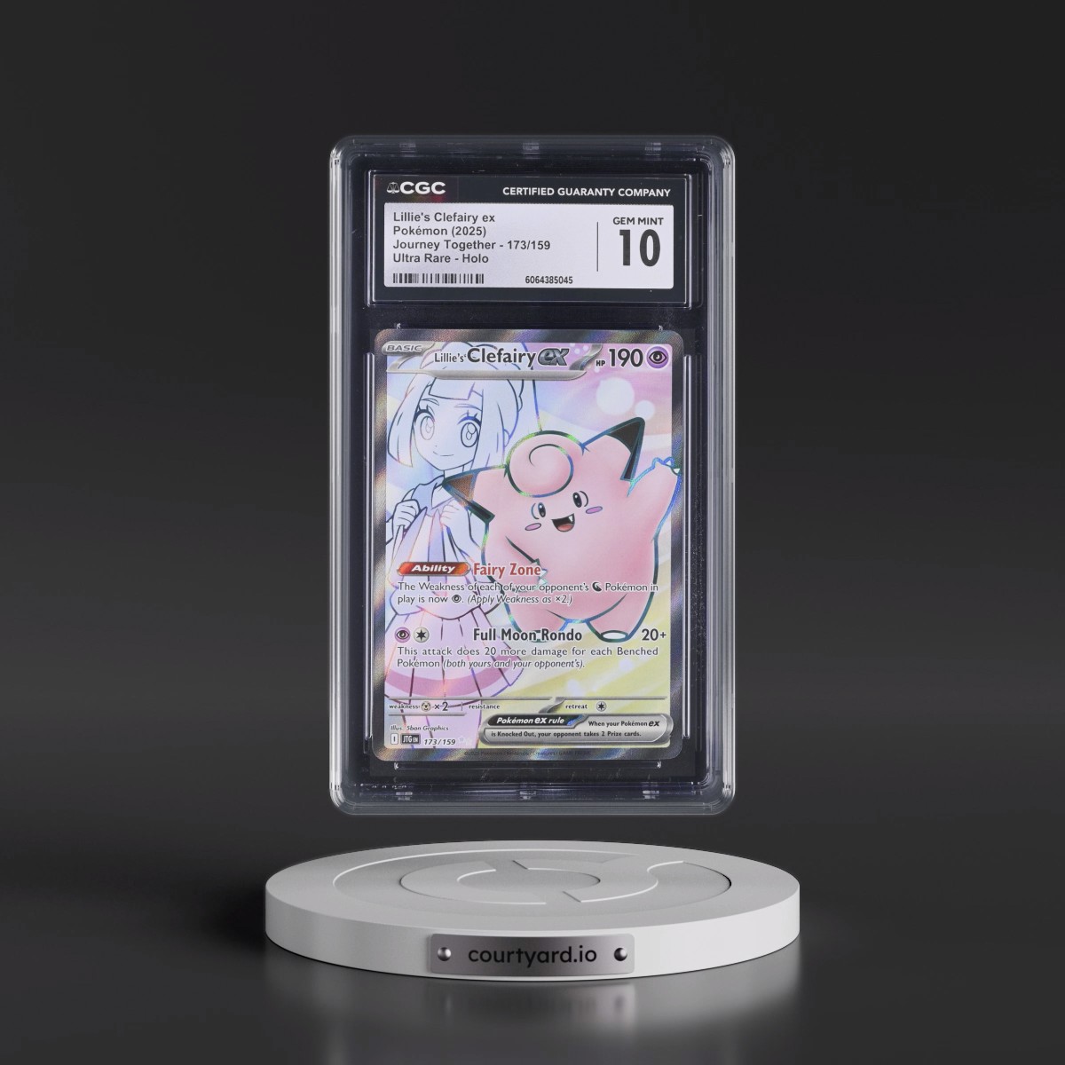 2024 Journey Together - JTG EN #173/159 Lillie's Clefairy ex - Ultra Rare Holo (CGC 10 GEM MINT)