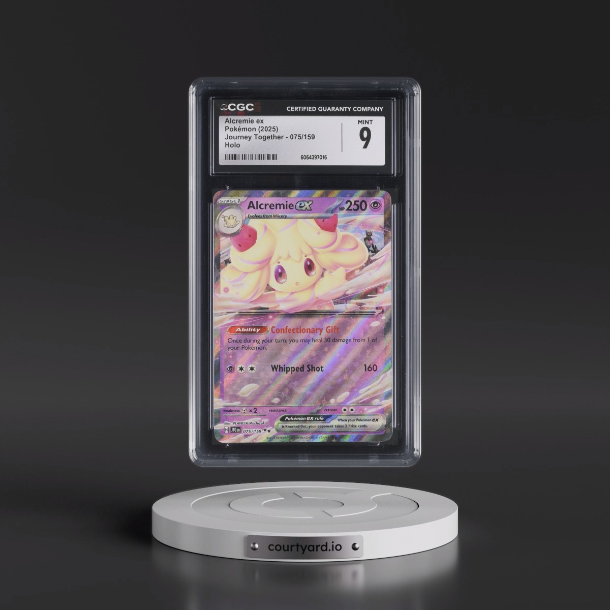 2024 Journey Together - JTG EN #075/159 Alcremie ex - Holo (CGC 9 MINT)