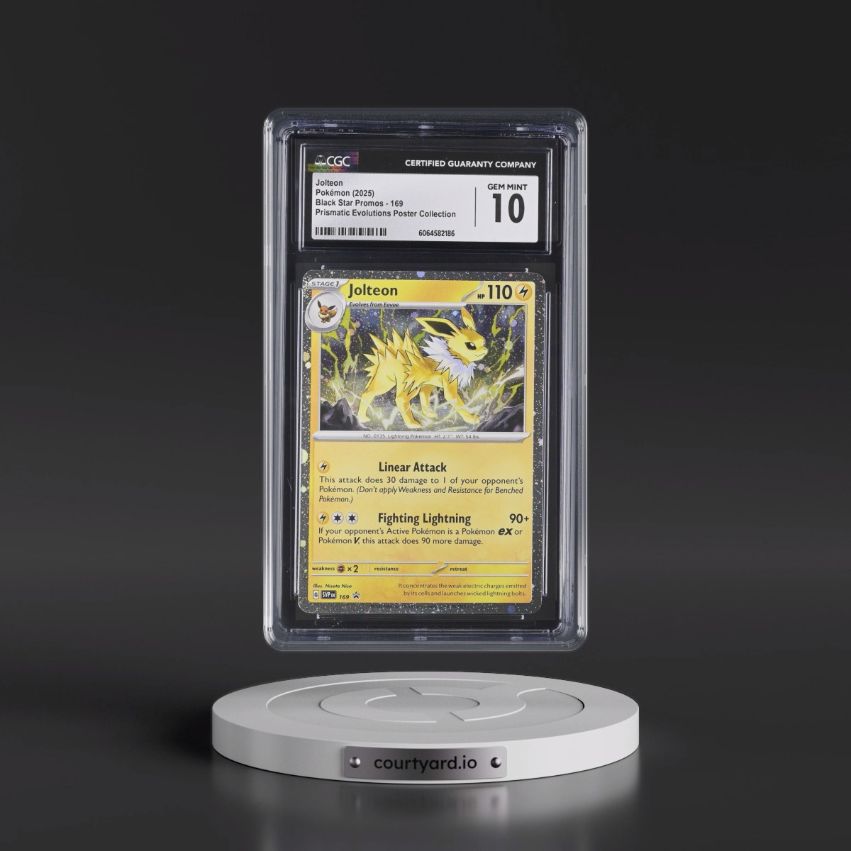 2023 Black Star Promos - Scarlet & Violet SVP EN #169 Jolteon - Prismatic Evolutions Poster Collection (Cosmos Holo) (CGC 10 GEM MINT)