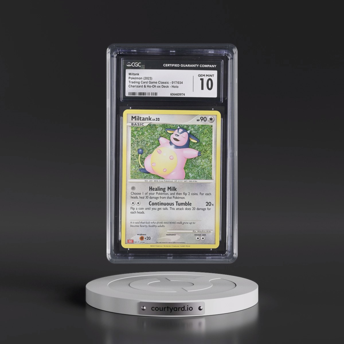 2023 Trading Card Game Classic - CLV, CLC, CLB #017/034 Miltank - Charizard & Ho-Oh ex Deck - CLC Holo (CGC 10 GEM MINT)