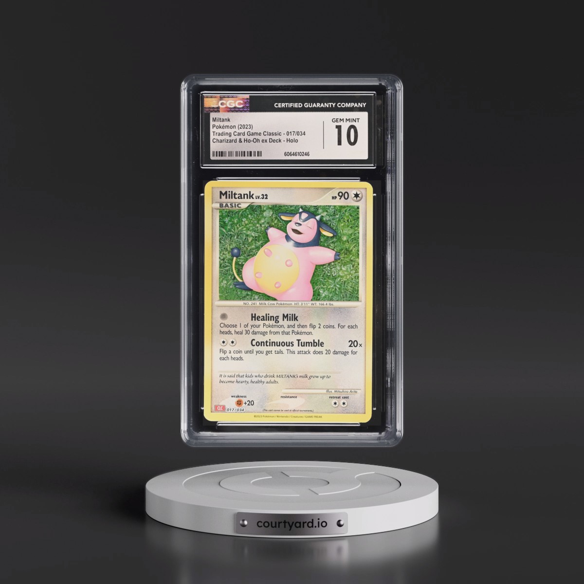 2023 Trading Card Game Classic - CLV, CLC, CLB #017/034 Miltank - Charizard & Ho-Oh ex Deck - CLC Holo (CGC 10 GEM MINT)