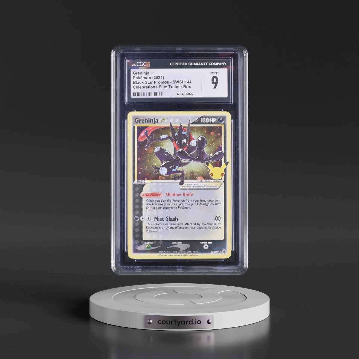 2017 Black Star Promos - Sword & Shield #SWSH144 Greninja â - Celebrations Elite Trainer Box (Cosmos Holo) (CGC 9 MINT)