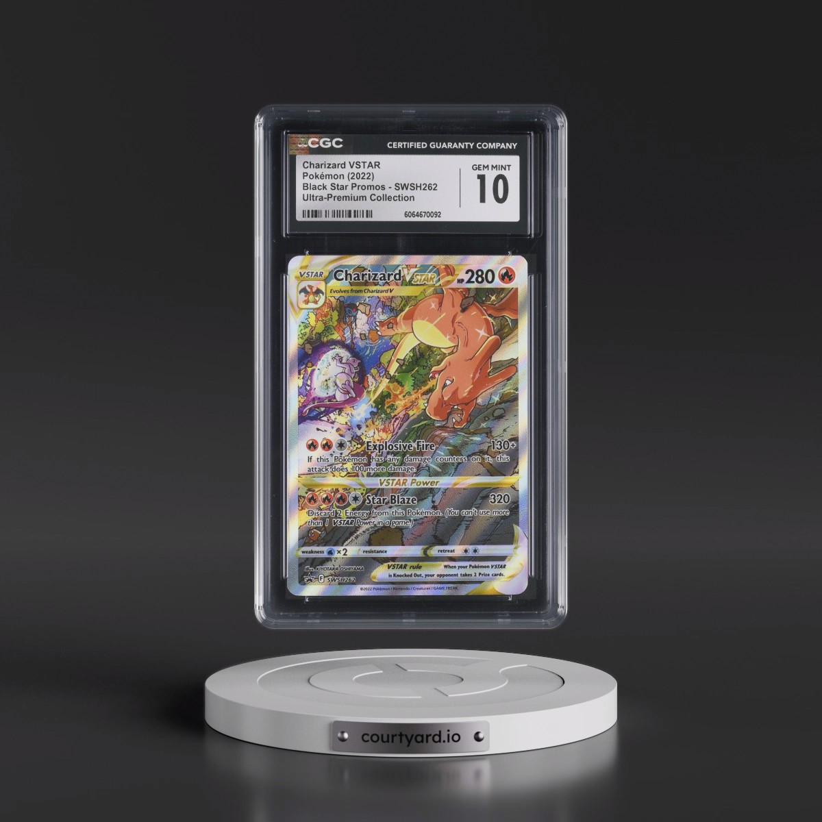 2017 Black Star Promos - Sword & Shield #SWSH262 Charizard VSTAR - Ultra-Premium Collection (Holo) (CGC 10 GEM MINT)