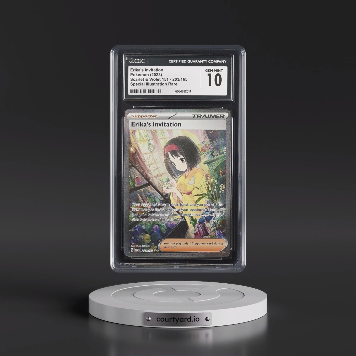 2023 Scarlet & Violet 151 - MEW EN #203/165 Erika's Invitation - Special Illustration Rare (Holo) (CGC 10 GEM MINT)