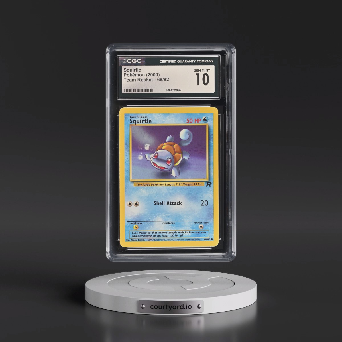 1999 Team Rocket #68/82 Squirtle (CGC 10 GEM MINT)