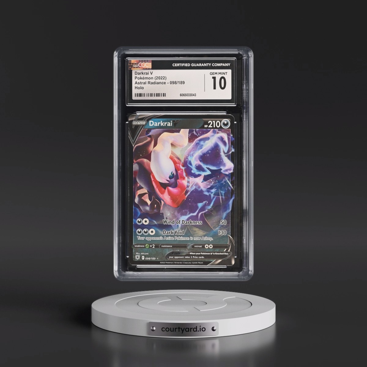 Astral Radiance #098/189 Darkrai V - Holo (CGC 10 GEM MINT)