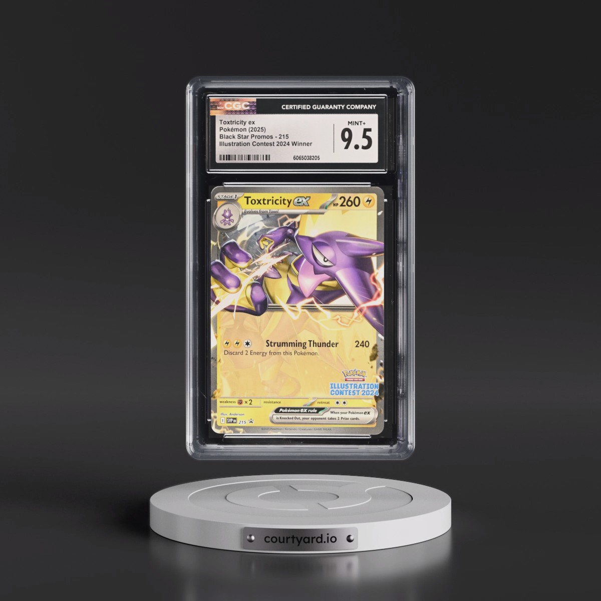 2023 Black Star Promos - Scarlet & Violet SVP EN #215 Toxtricity ex - Illustration Contest 2024 Winner (CGC 9.5 MINT+)