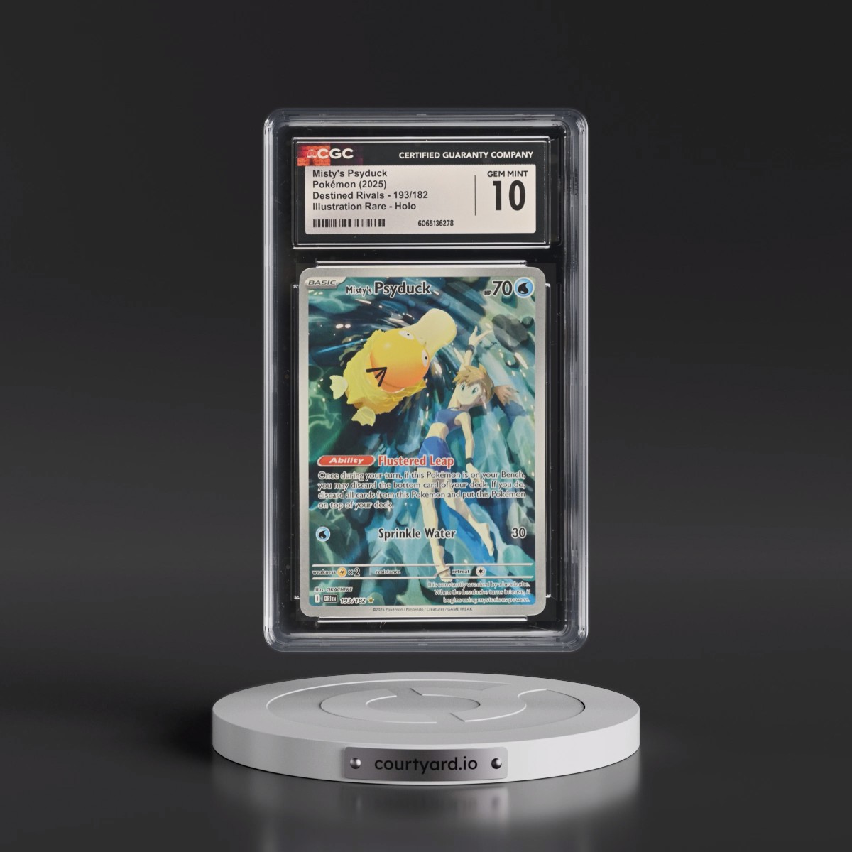 2025 Destined Rivals - DRI EN #193/182 Misty's Psyduck - Illustration Rare Holo (CGC 10 GEM MINT)