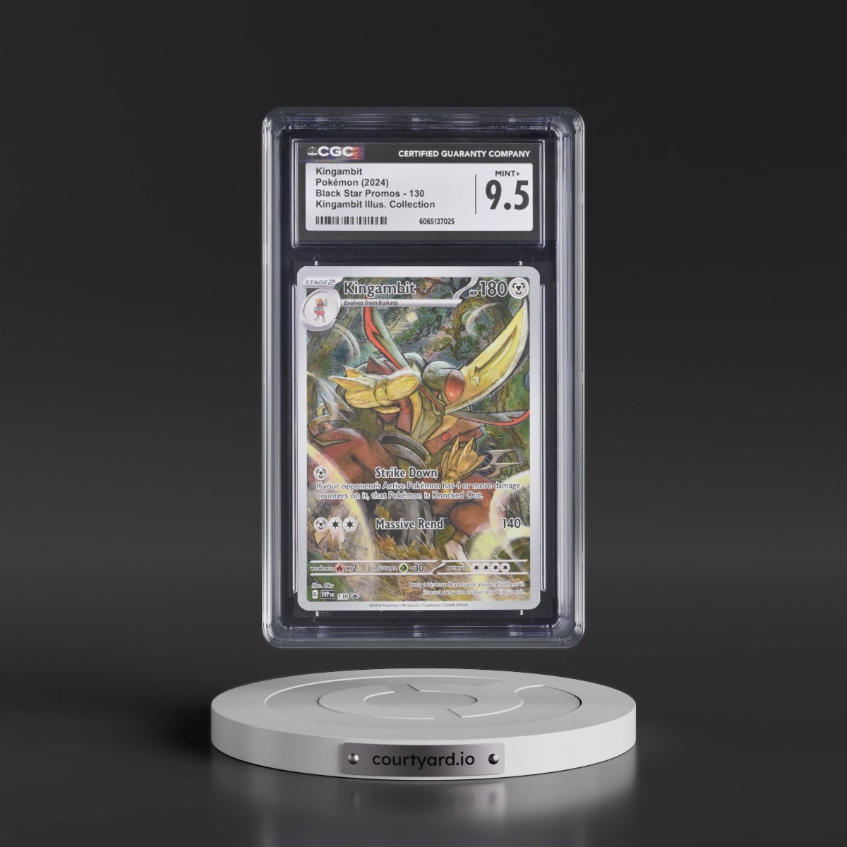 2023 Black Star Promos - Scarlet & Violet SVP EN #130 Kingambit - Kingambit Illus. Collection (Holo) (CGC 9.5 MINT+)