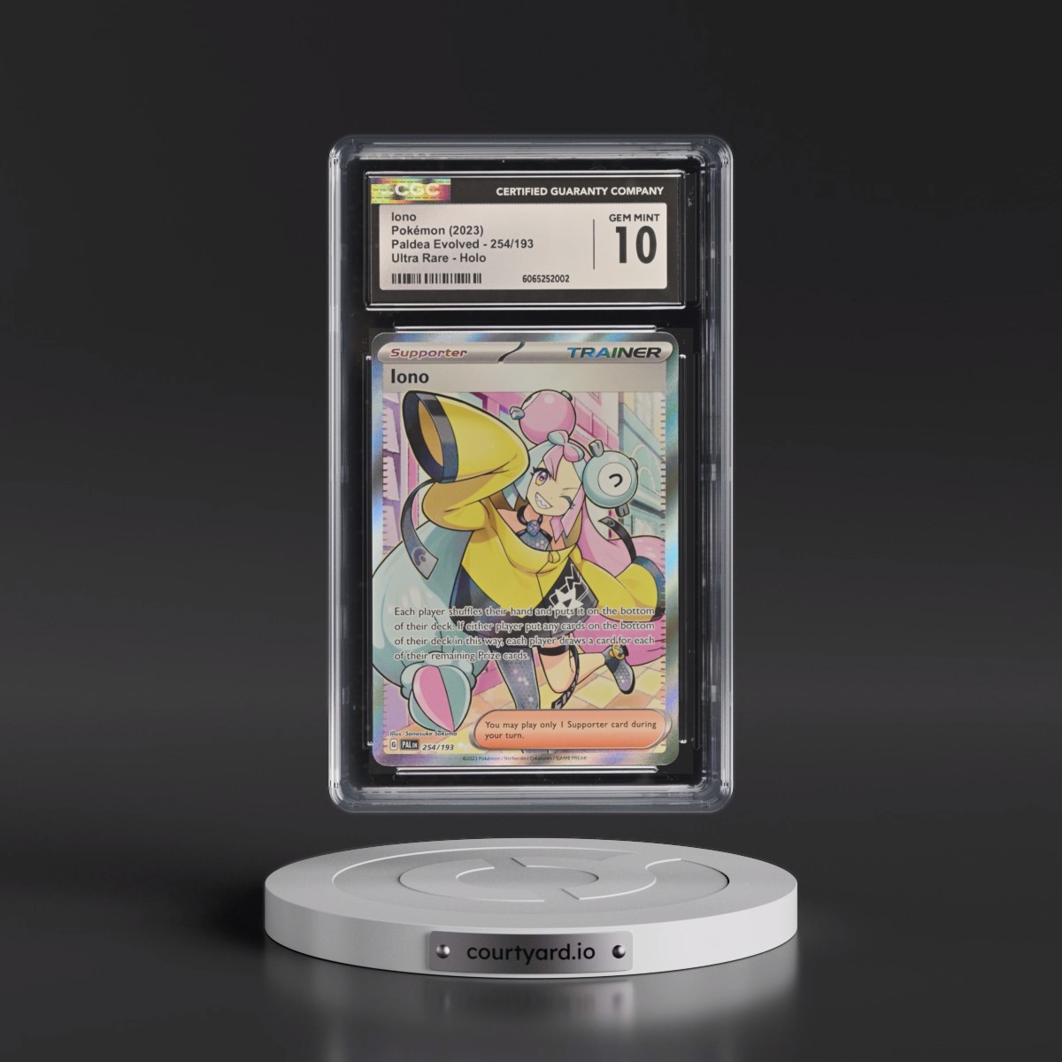 2023 Paldea Evolved - PAL EN #254/193 Iono - Ultra Rare Holo (CGC 10 GEM MINT)