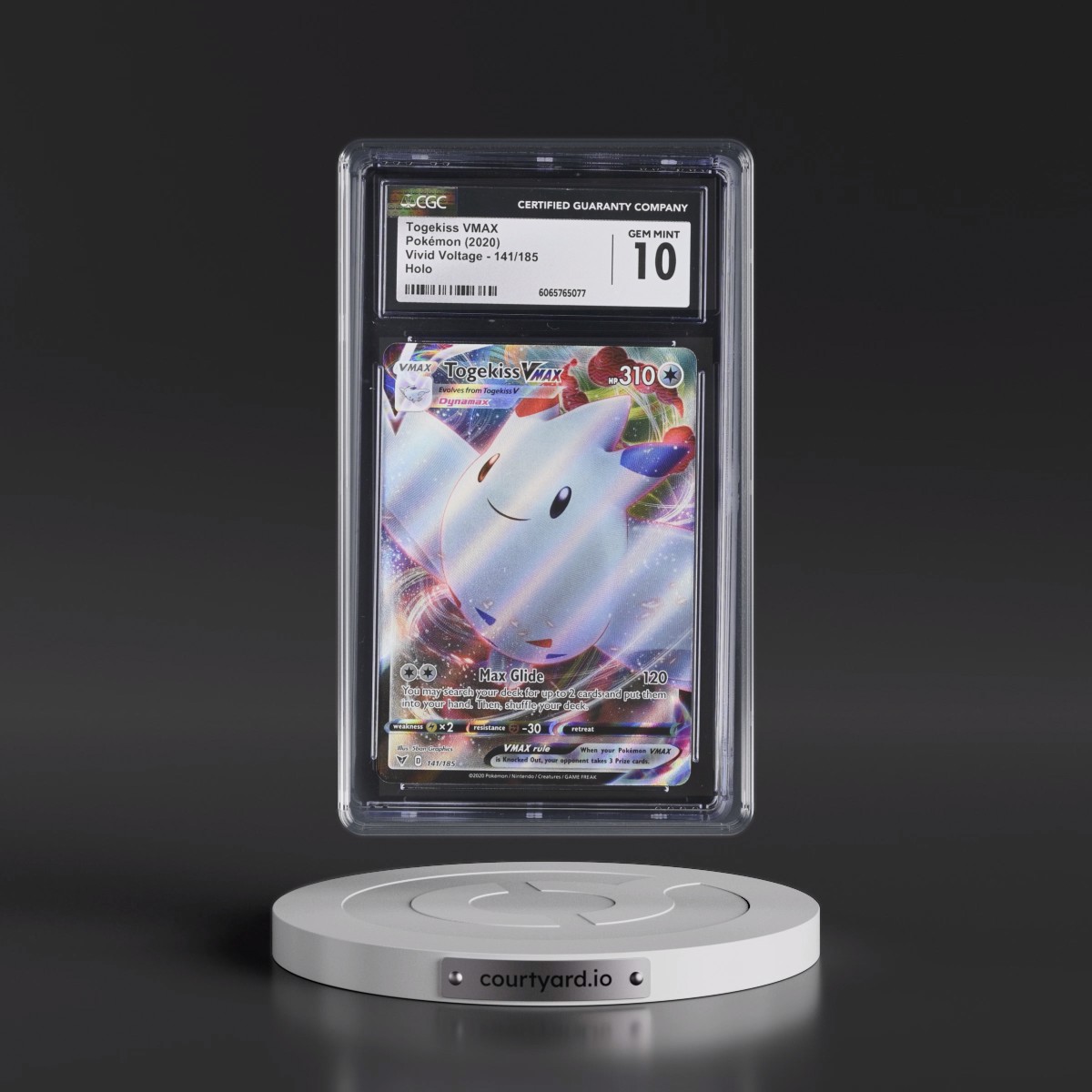 2020 Vivid Voltage #141/185 Togekiss VMAX - Holo (CGC 10 GEM MINT)