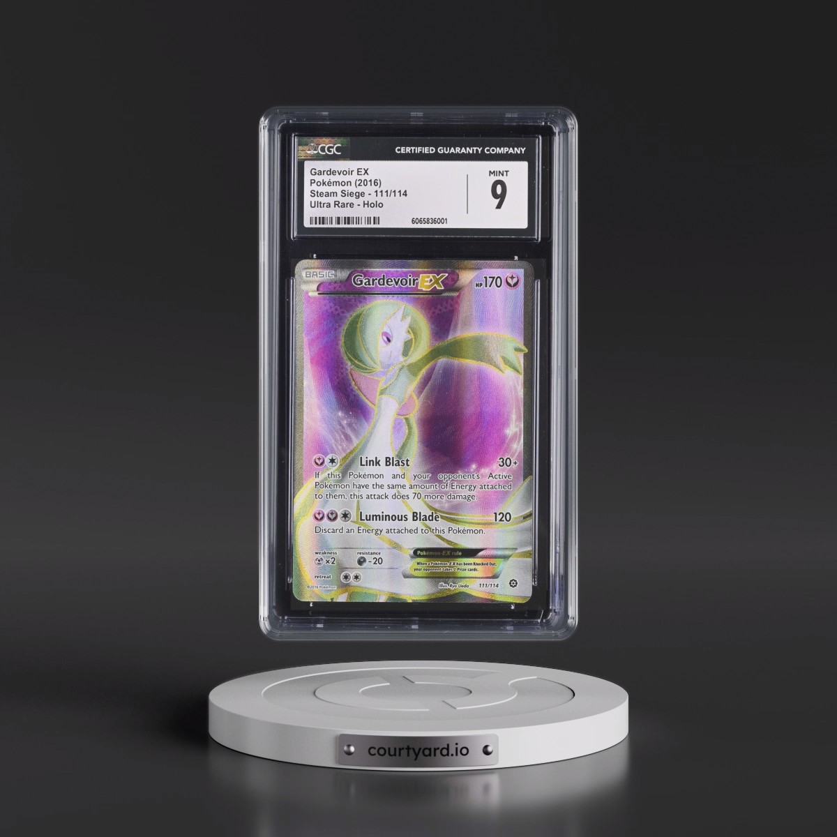 2016 Steam Siege #111/114 Gardevoir EX - Ultra Rare Holo (CGC 9 MINT)