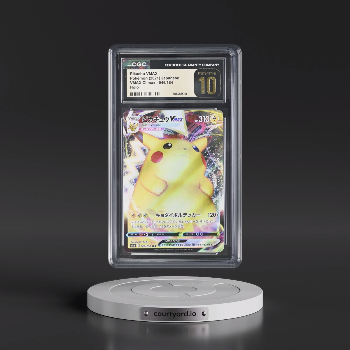 2021 VMAX Climax #046/184 Pikachu VMAX - Holo (CGC 10 PRISTINE)