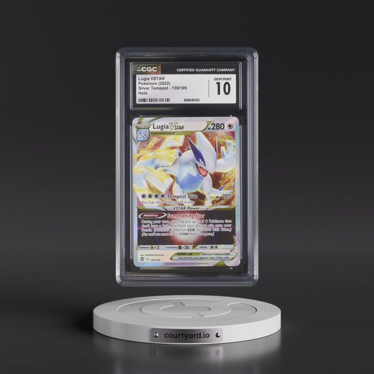 2022 Silver Tempest #139/195 Lugia VSTAR - Holo (CGC 10 GEM MINT)