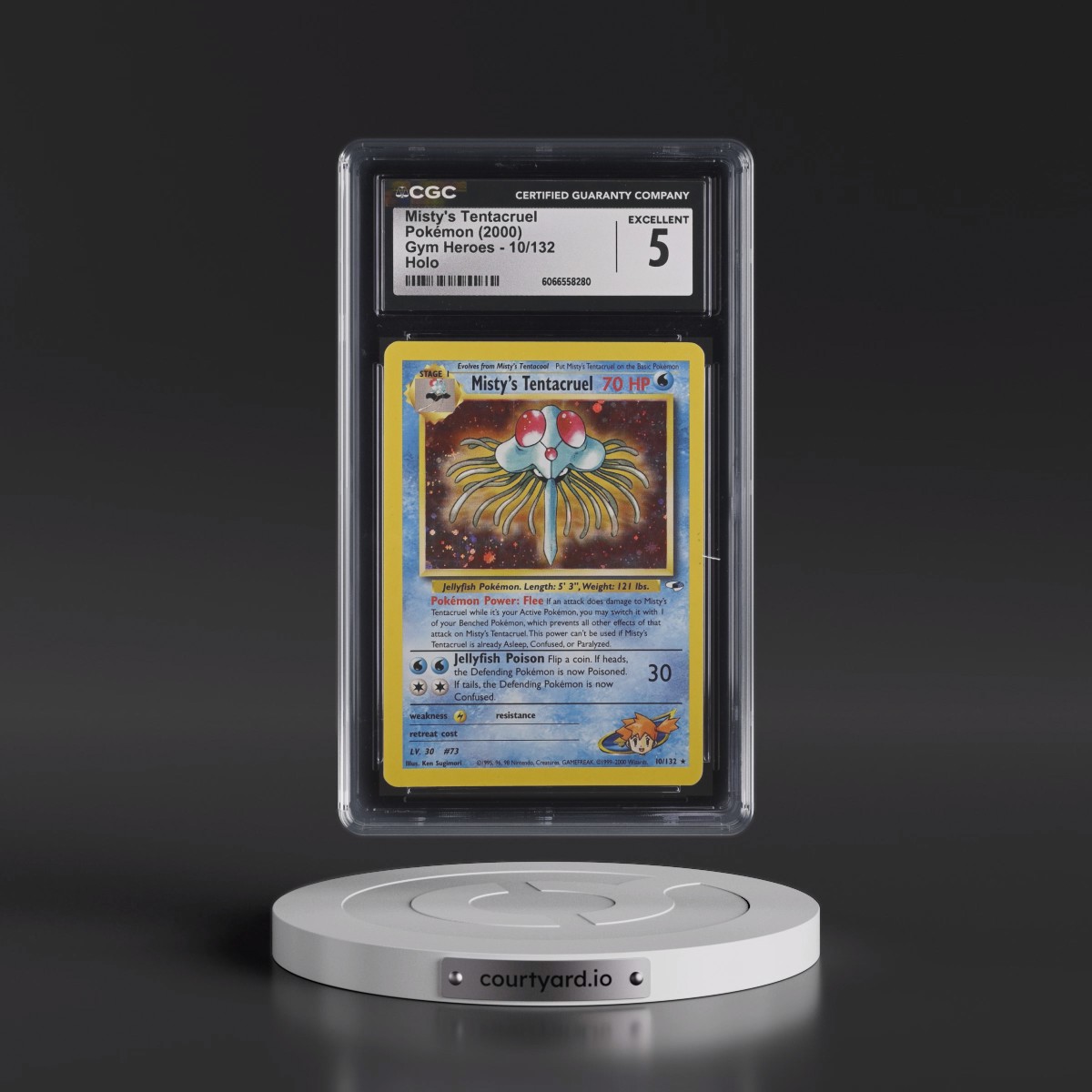2000 Gym Heroes #10/132 Misty's Tentacruel - Holo (CGC 5 EX)