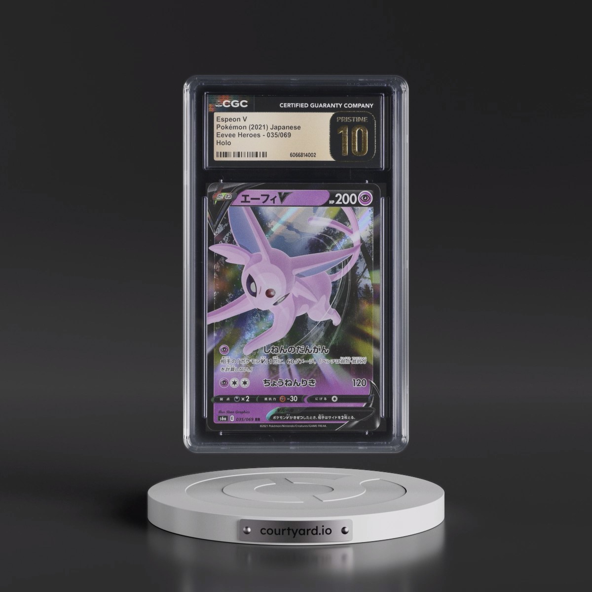 2021 Eevee Heroes #035/069 Espeon V - Holo (CGC 10 PRISTINE)