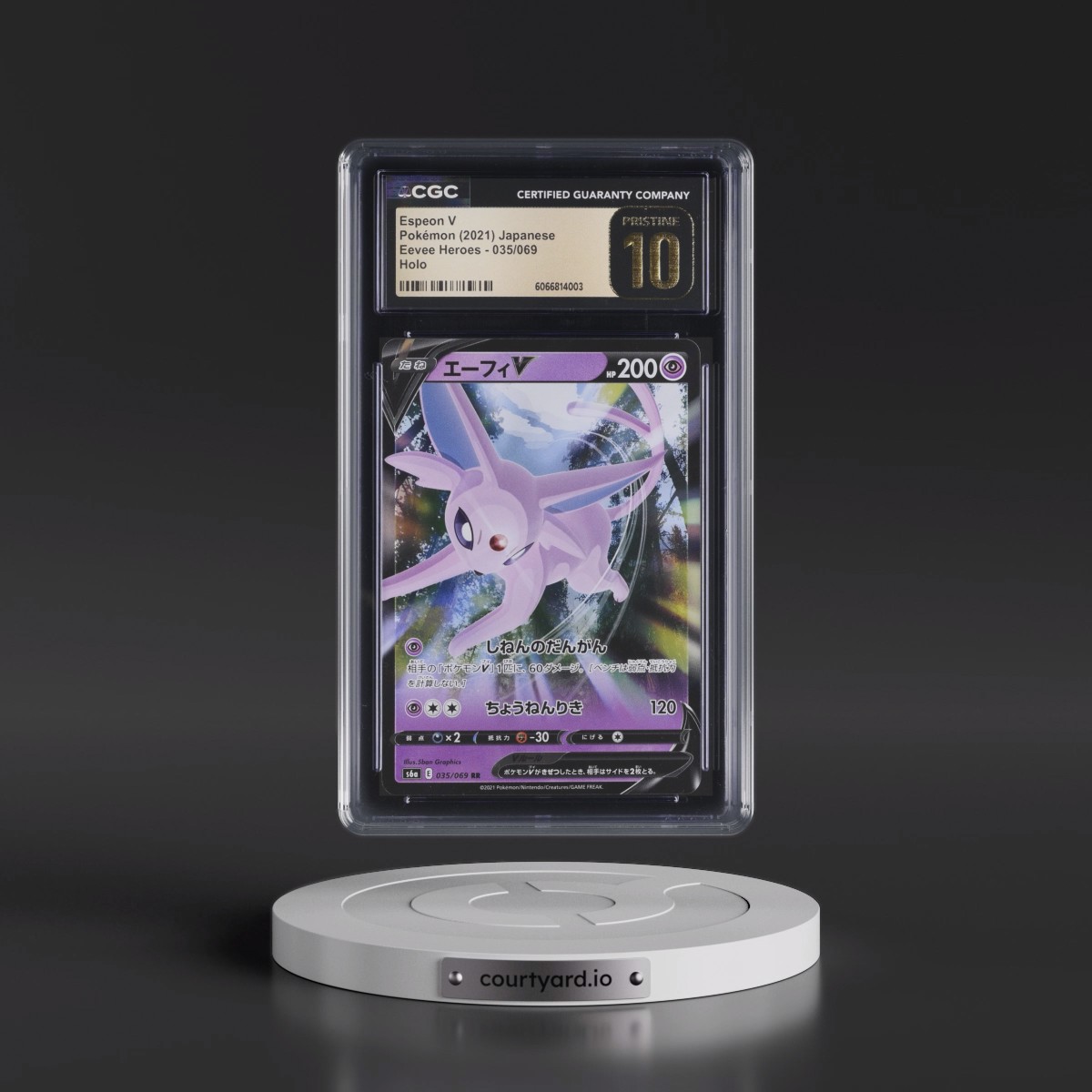 2021 Eevee Heroes #035/069 Espeon V - Holo (CGC 10 PRISTINE)