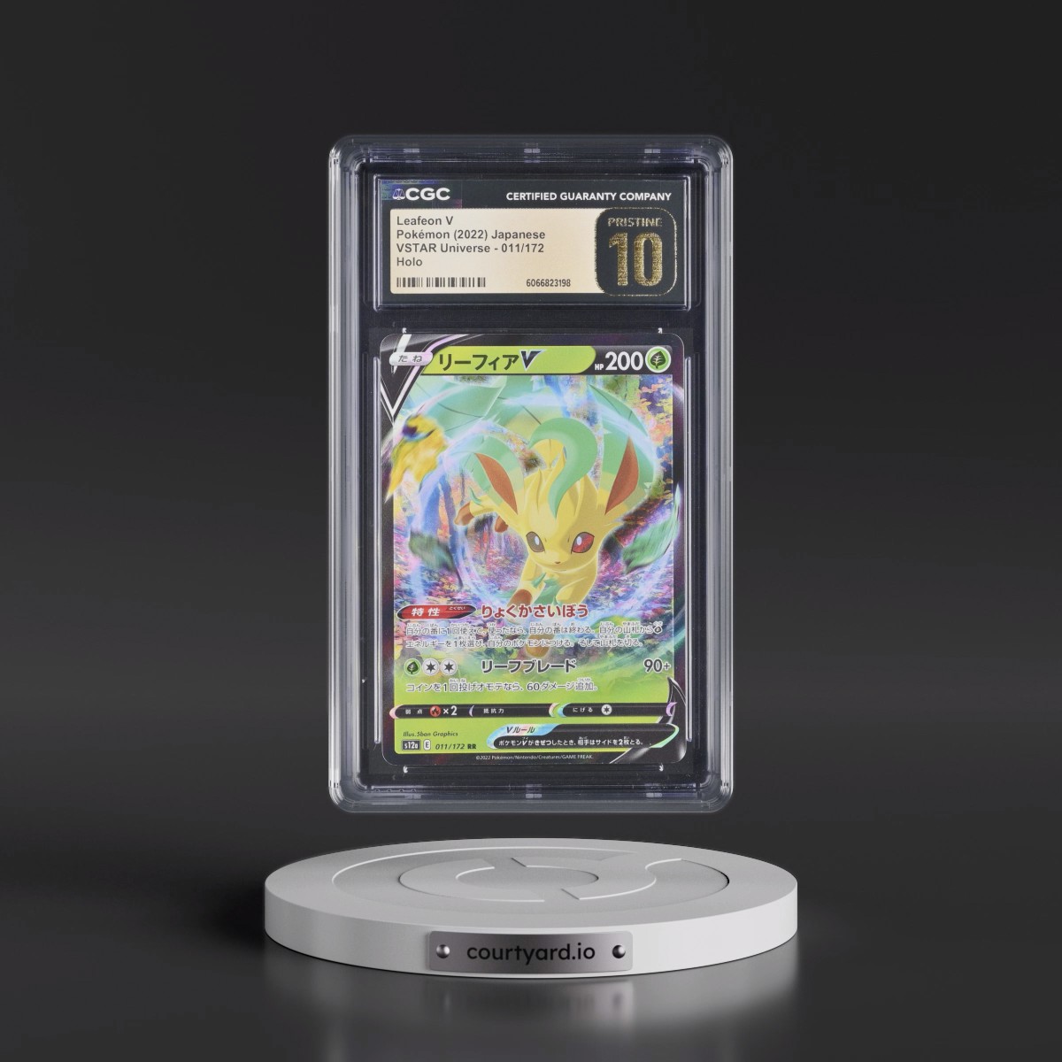 2022 VSTAR Universe #011/172 Leafeon V - Holo (CGC 10 PRISTINE)