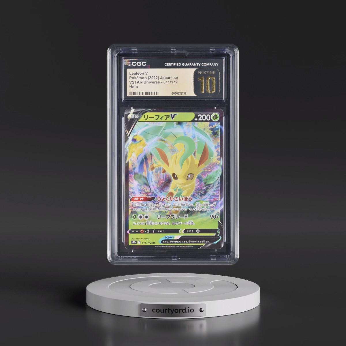 2022 VSTAR Universe #011/172 Leafeon V - Holo (CGC 10 PRISTINE)