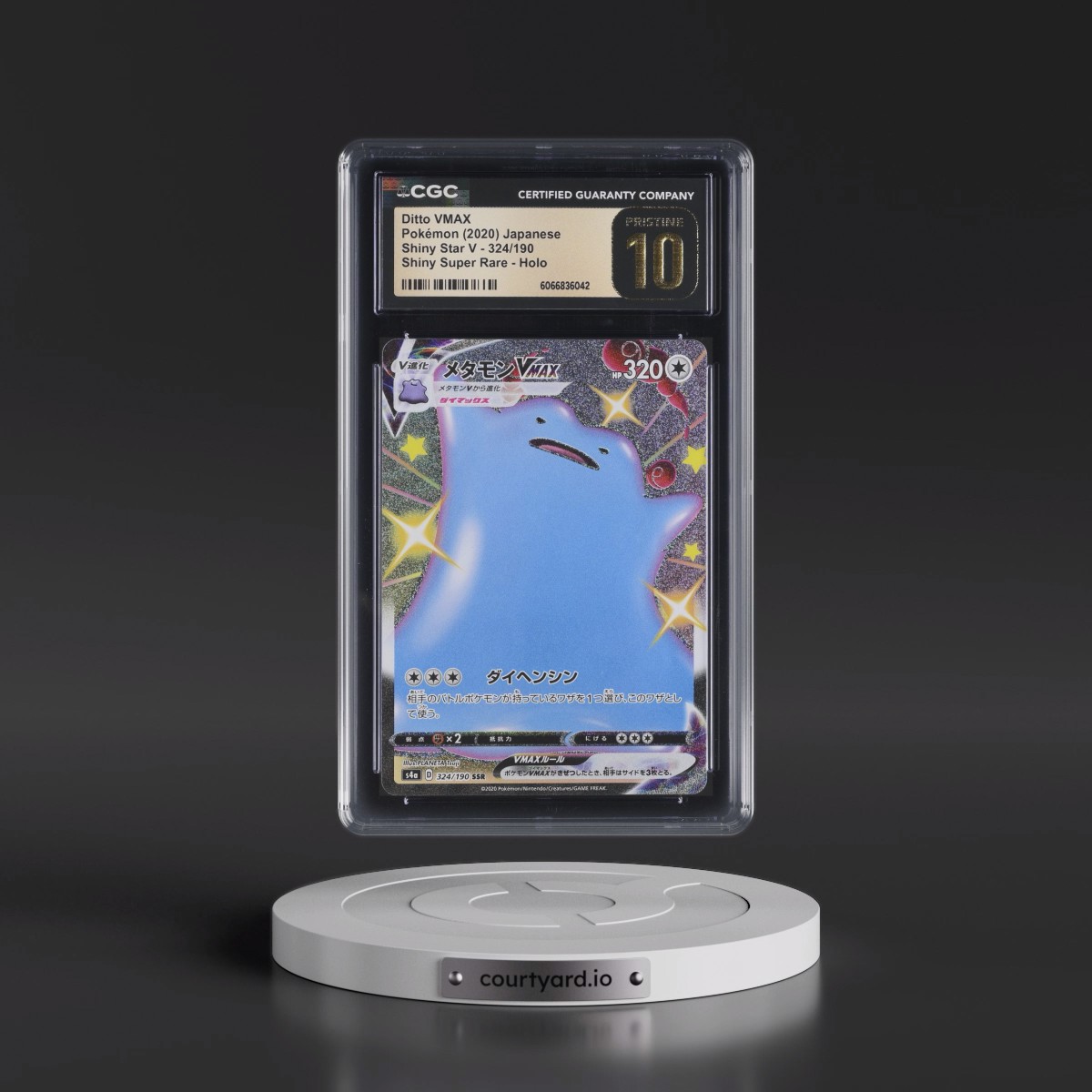 2020 Shiny Star V #324/190 Ditto VMAX - Shiny Super Rare Holo (CGC 10 PRISTINE)