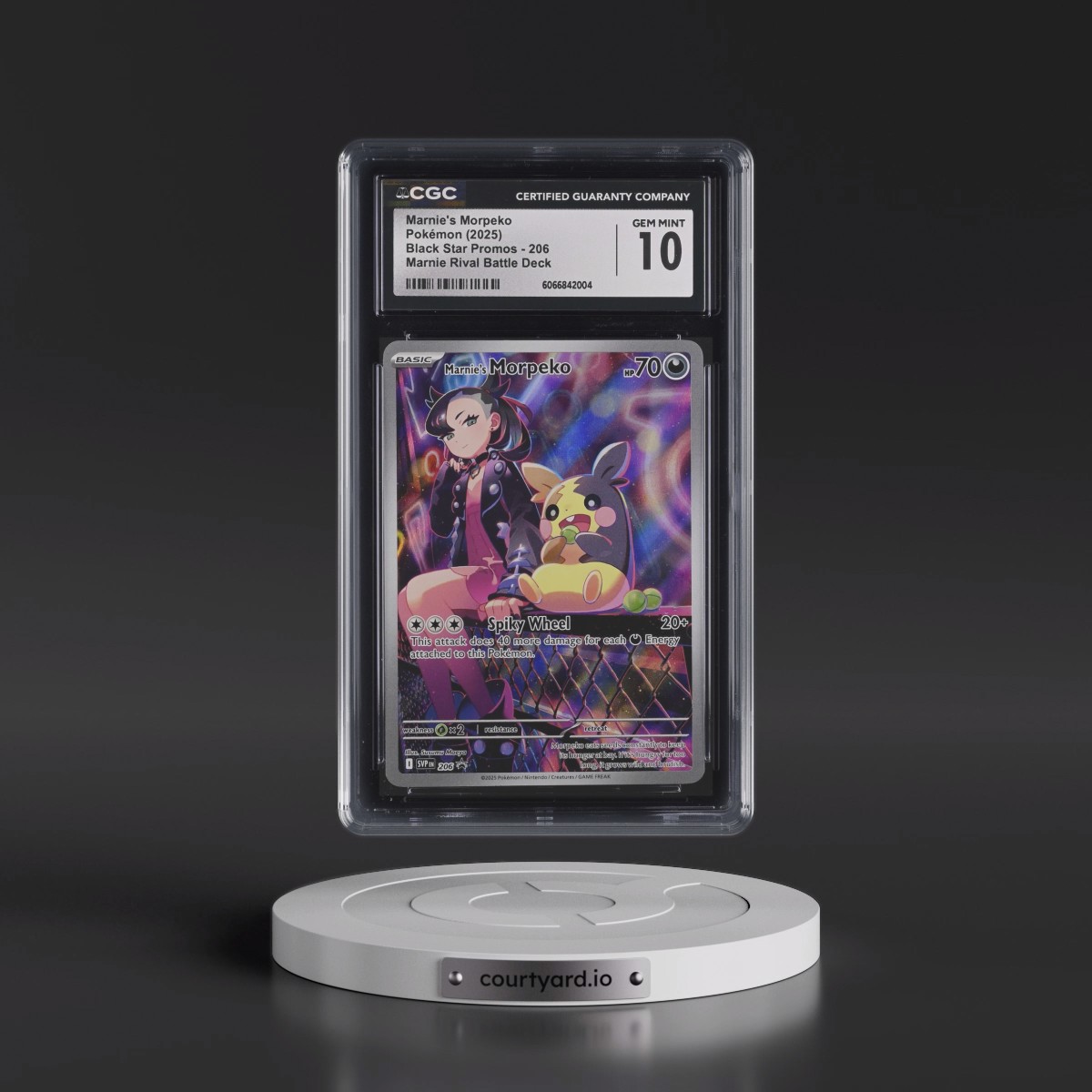 2023 Black Star Promos - Scarlet & Violet SVP EN #206 Marnie's Morpeko - Marnie Rival Battle Deck (Holo) (CGC 10 GEM MINT)