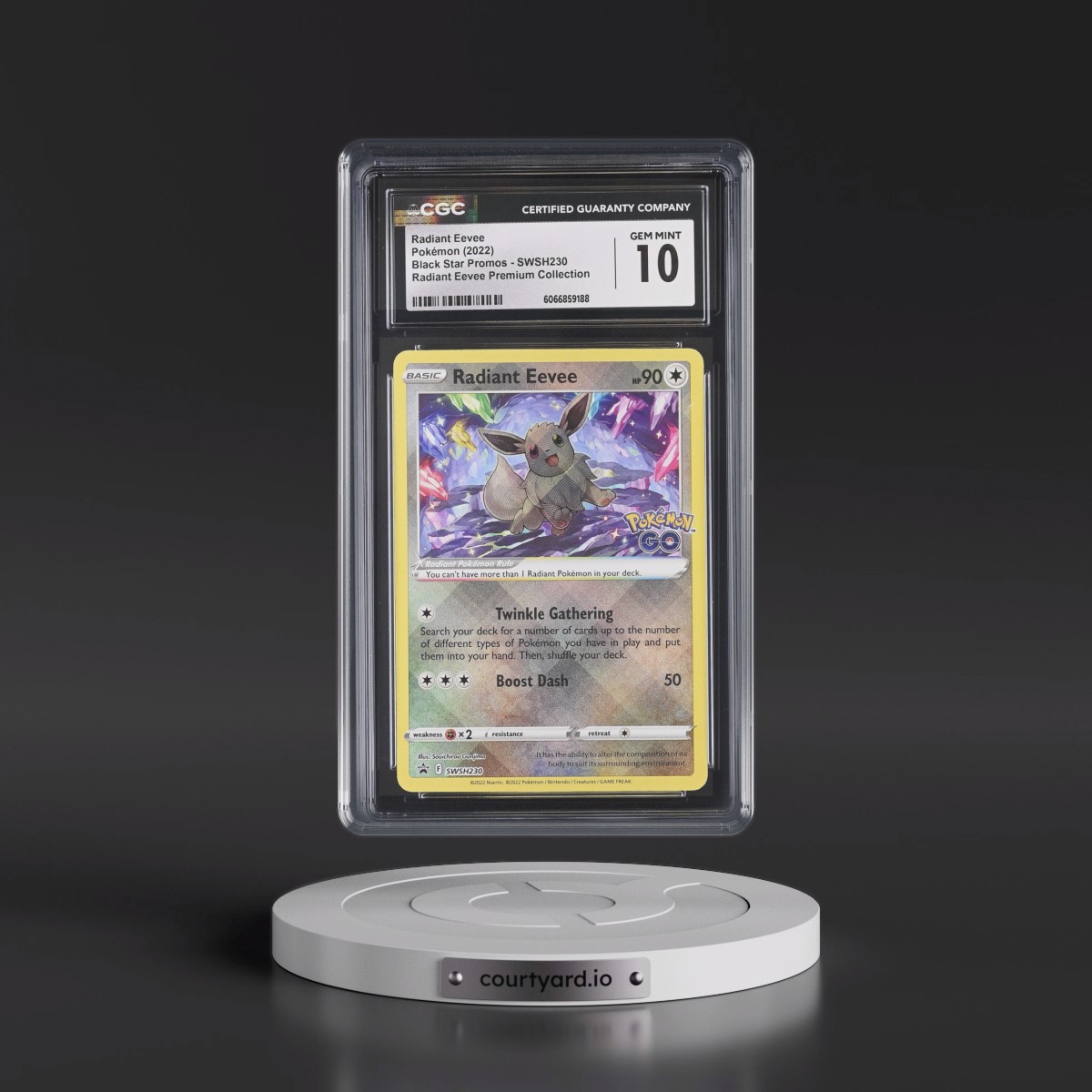 2017 Black Star Promos - Sword & Shield #SWSH230 Radiant Eevee - Holo Radiant Eevee Premium Collection (CGC 10 GEM MINT)