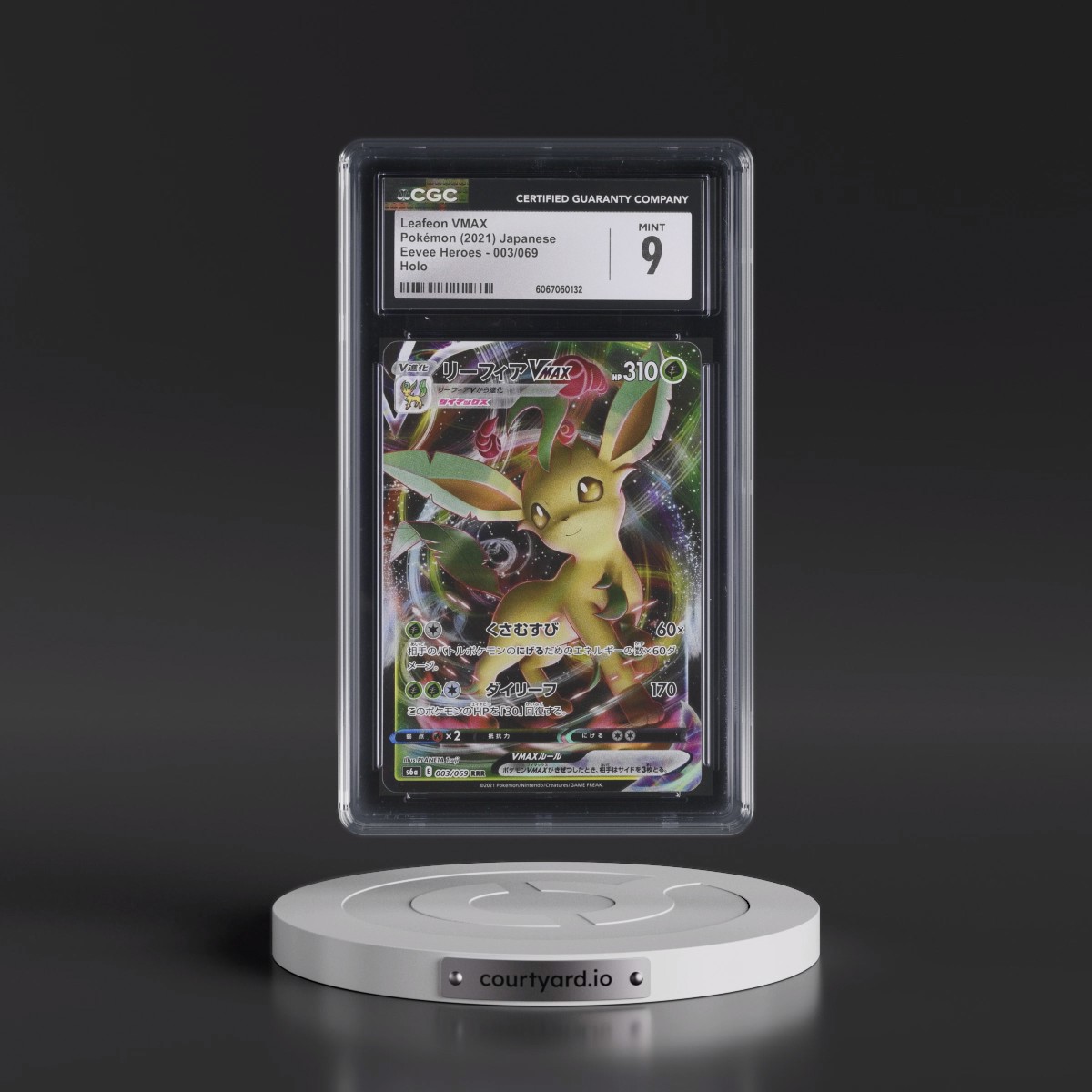 2021 Eevee Heroes #003/069 Leafeon VMAX - Holo (CGC 9 MINT)