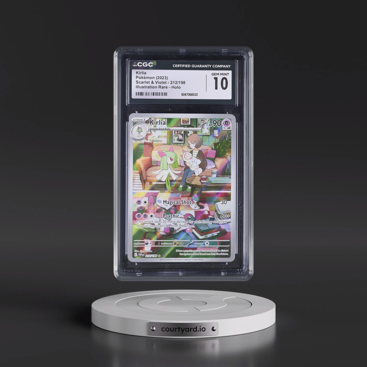 2023 Scarlet & Violet #212/198 Kirlia - Illustration Rare Holo (CGC 10 GEM MINT)
