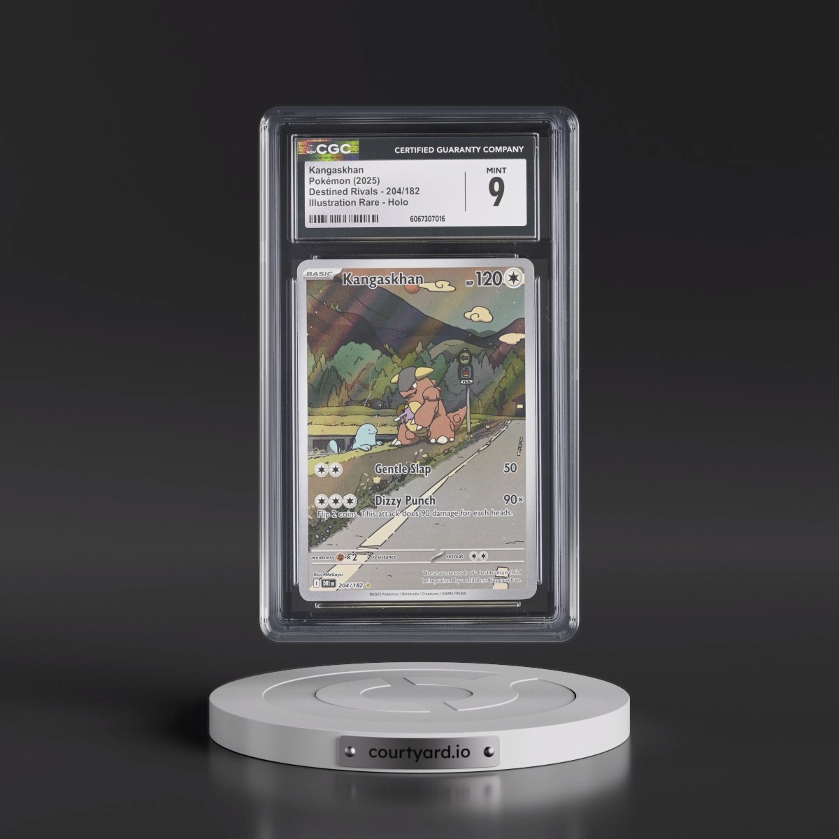 2025 Destined Rivals - DRI EN #204/182 Kangaskhan - Illustration Rare Holo (CGC 9 MINT)