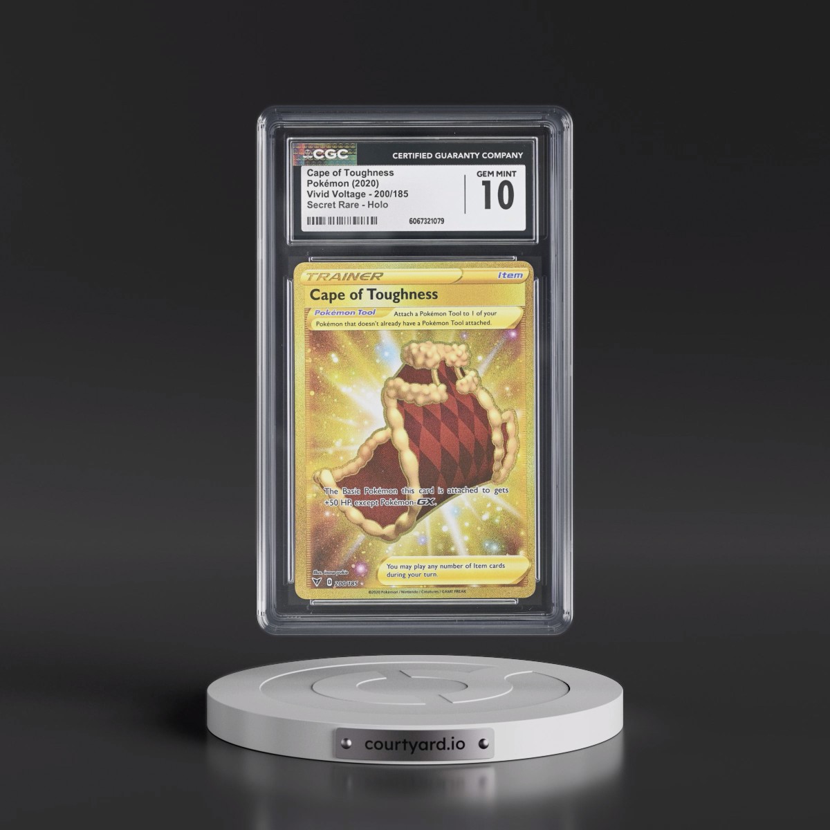 2020 Vivid Voltage #200/185 Cape of Toughness - Secret Rare Holo (CGC 10 GEM MINT)