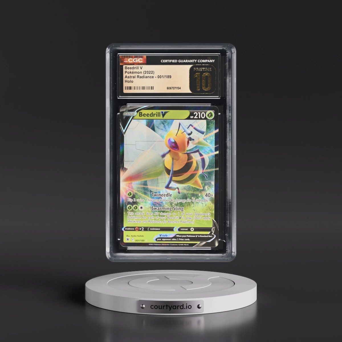 Astral Radiance #001/189 Beedrill V - Holo (CGC 10 PRISTINE)