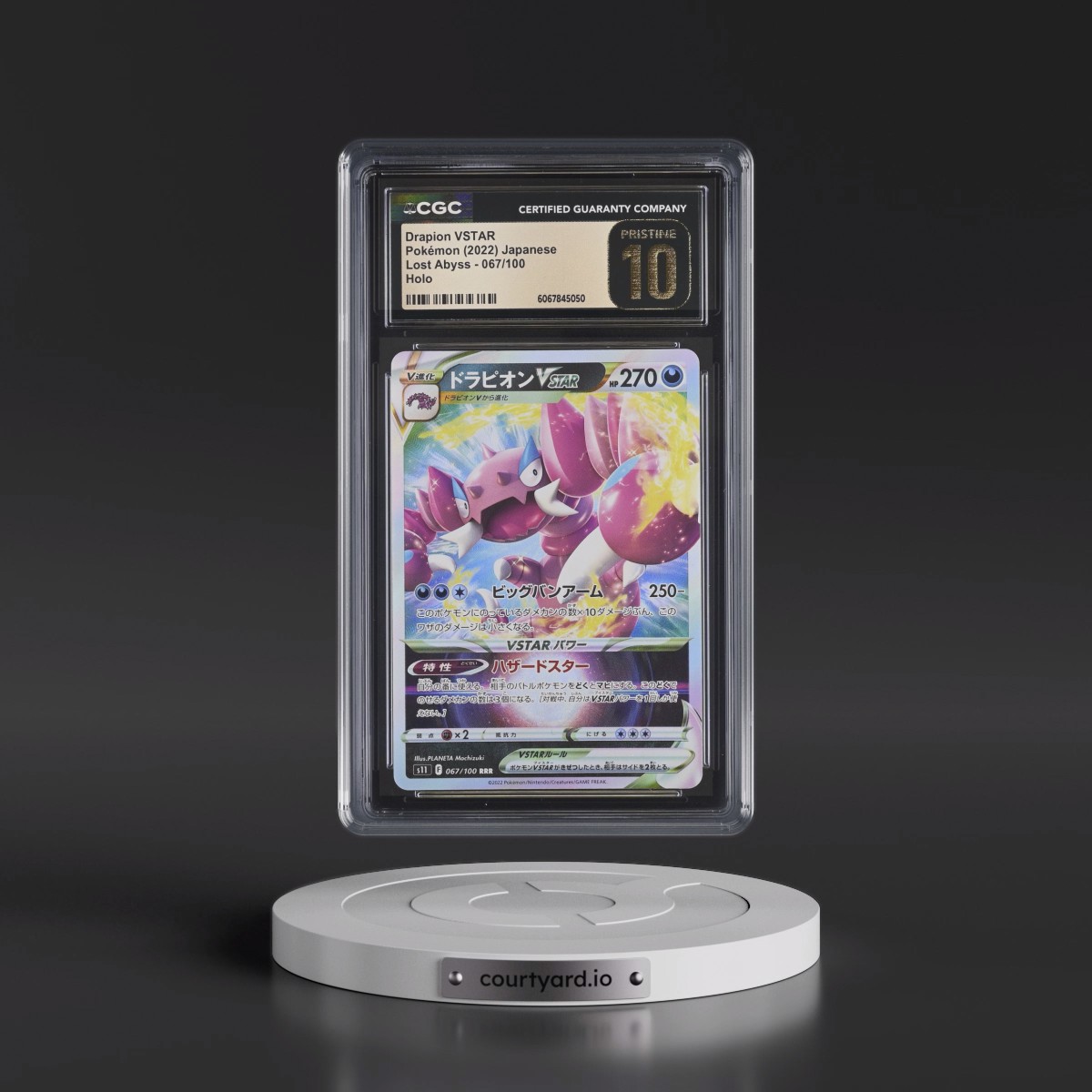 2022 Lost Abyss #067/100 Drapion VSTAR - Holo (CGC 10 PRISTINE)