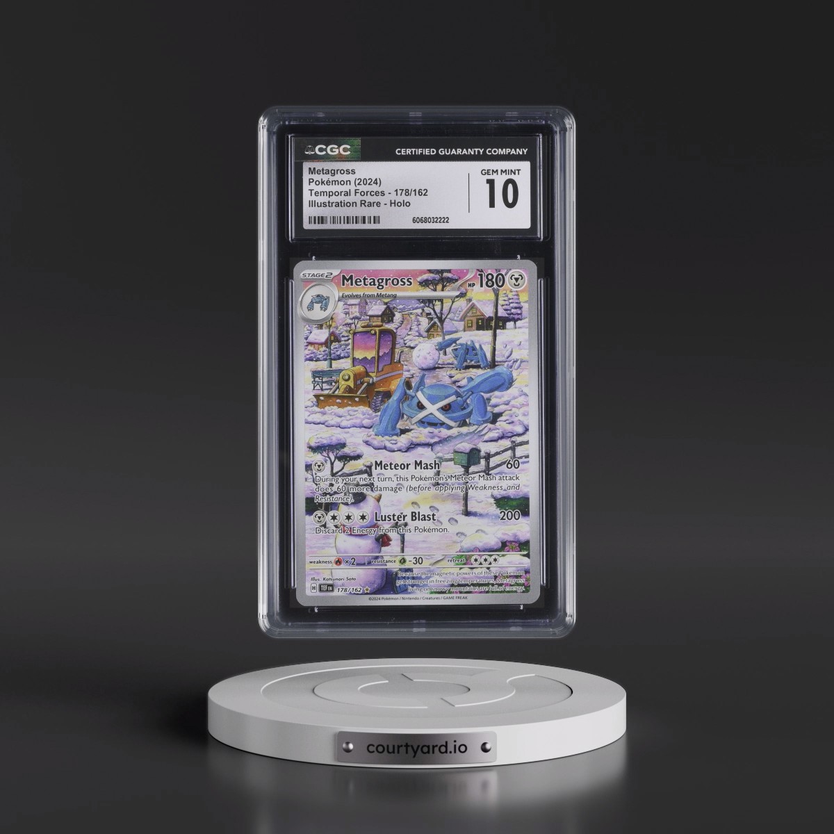 2023 Temporal Forces - TEF EN #178/162 Metagross - Illustration Rare Holo (CGC 10 GEM MINT)
