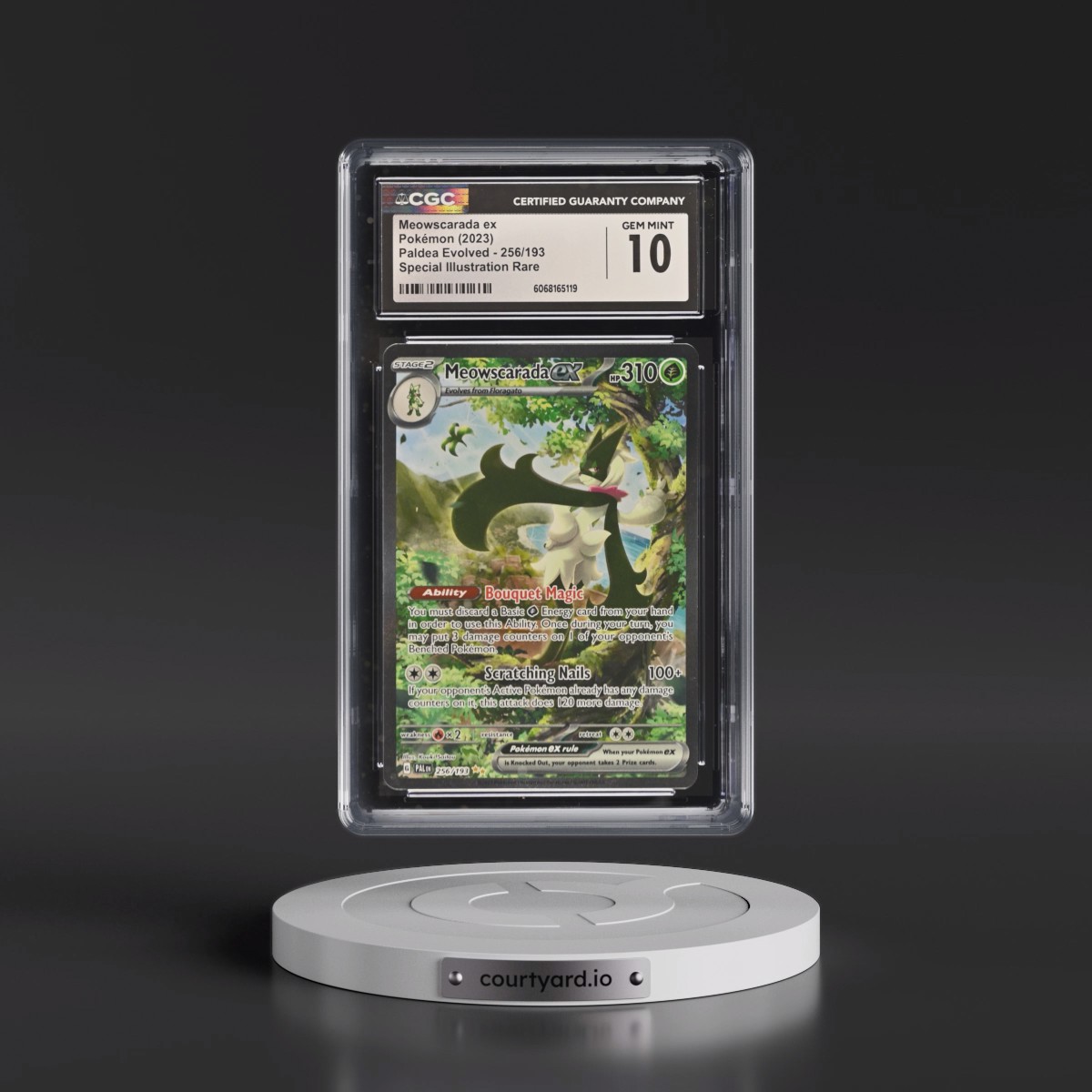 2023 Paldea Evolved - PAL EN #256/193 Meowscarada ex - Special Illustration Rare (Holo) (CGC 10 GEM MINT)