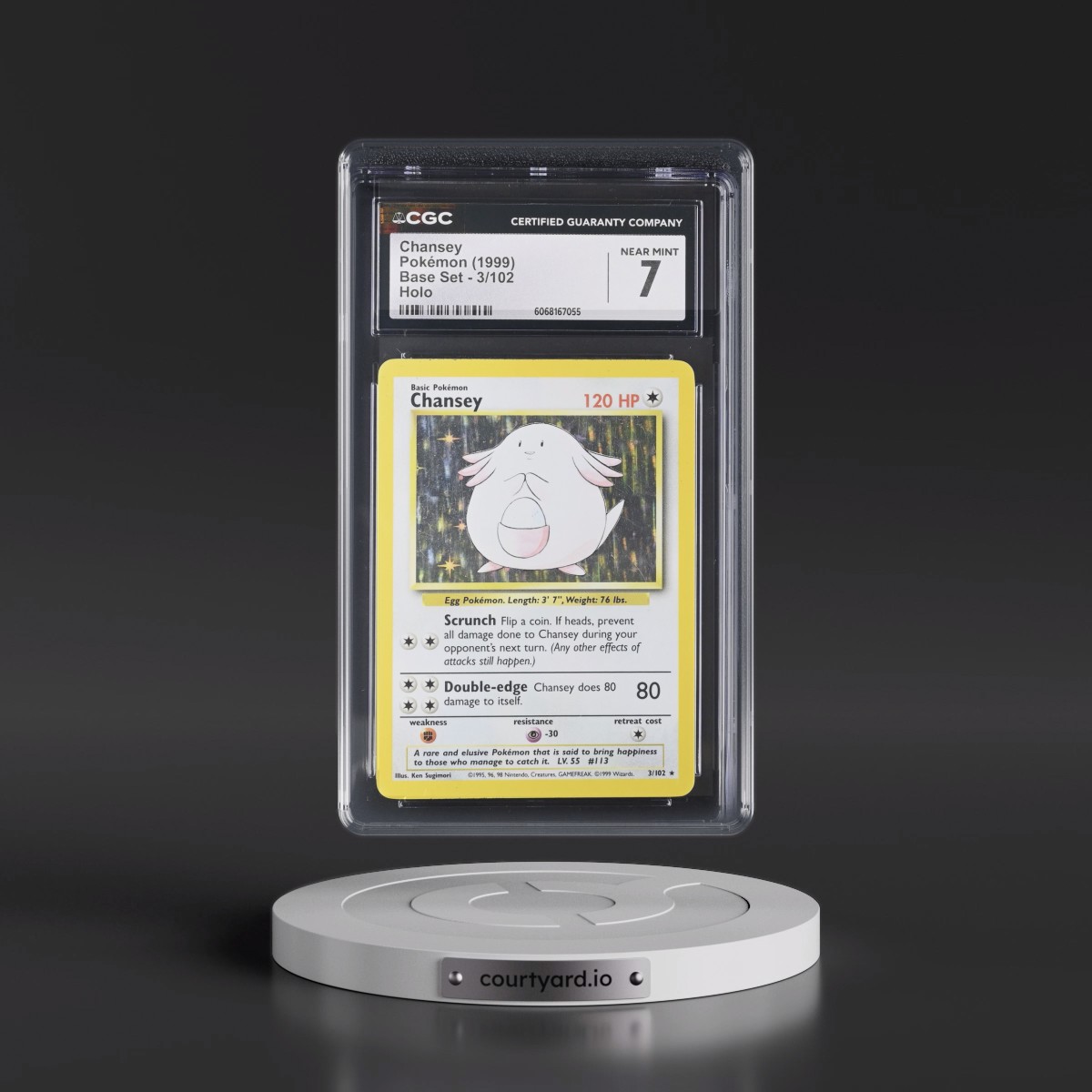 1999 Base Set #3/102 Chansey - Holo (CGC 7 NM)