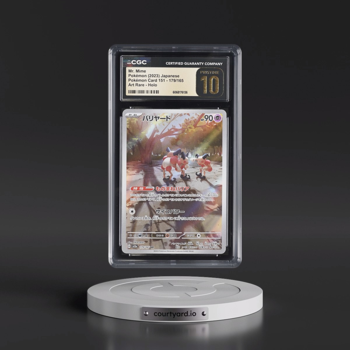 2023 Pokémon Card 151 #179/165 Mr. Mime - Art Rare Holo (CGC 10 PRISTINE)