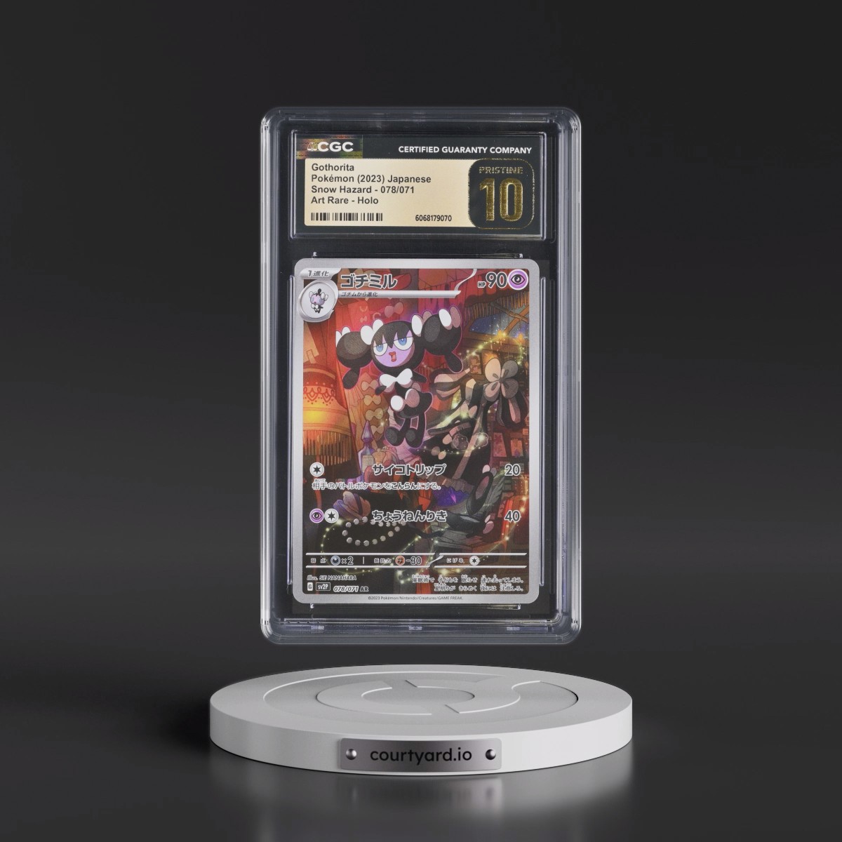 2023 Snow Hazard #078/071 Gothorita - Art Rare Holo (CGC 10 PRISTINE)