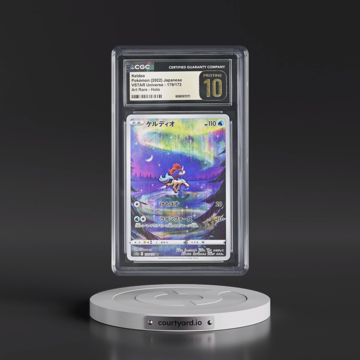 2022 VSTAR Universe #179/172 Keldeo - Art Rare Holo (CGC 10 PRISTINE)