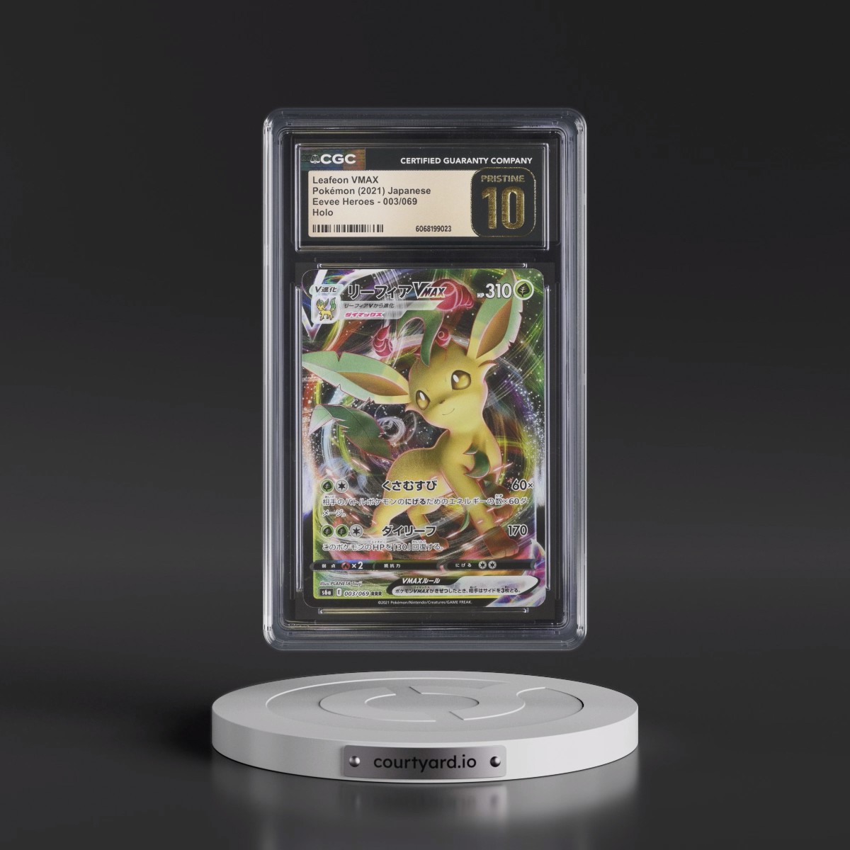 2021 Eevee Heroes #003/069 Leafeon VMAX - Holo (CGC 10 PRISTINE)