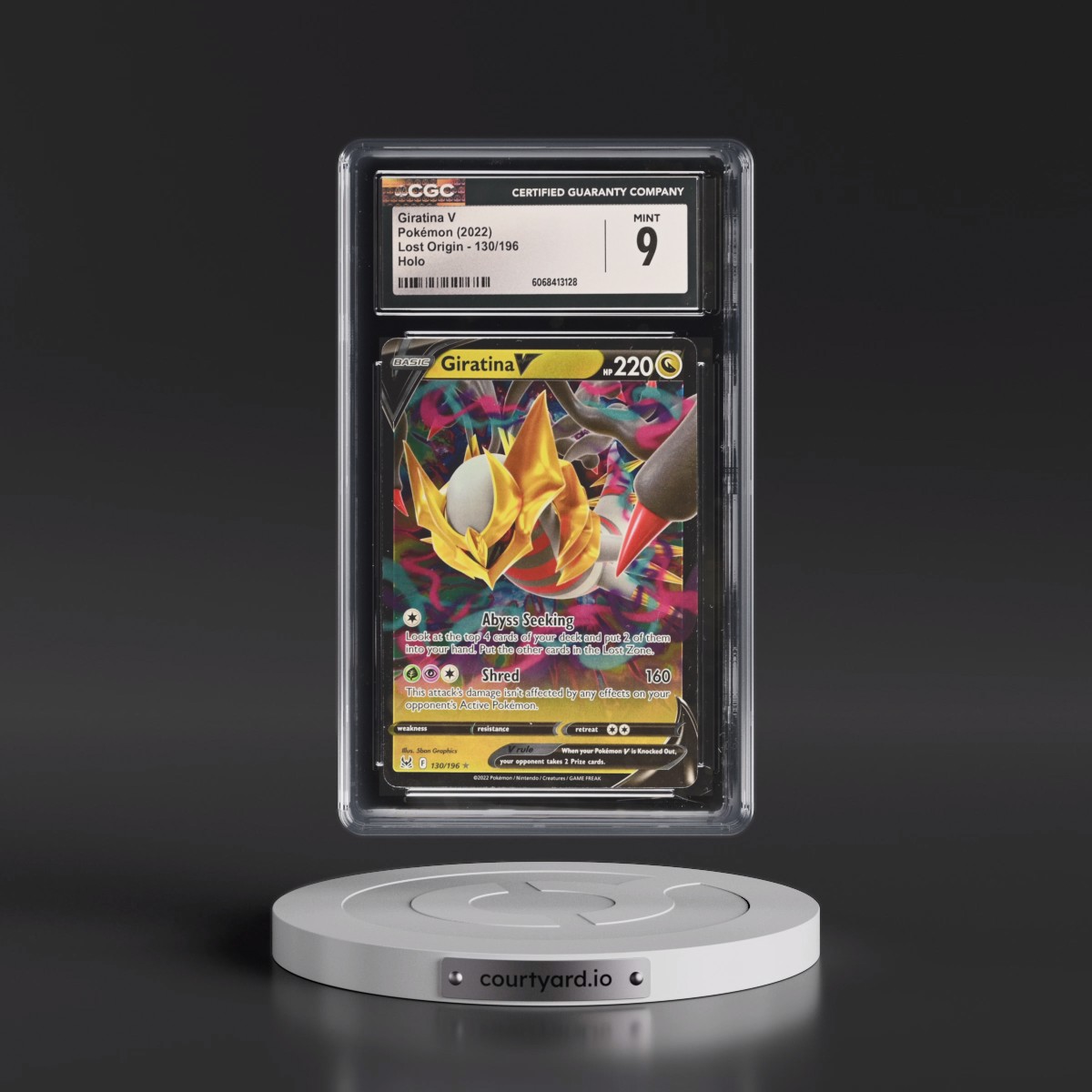 2022 Lost Origin #130/196 Giratina V - Holo (CGC 9 MINT)