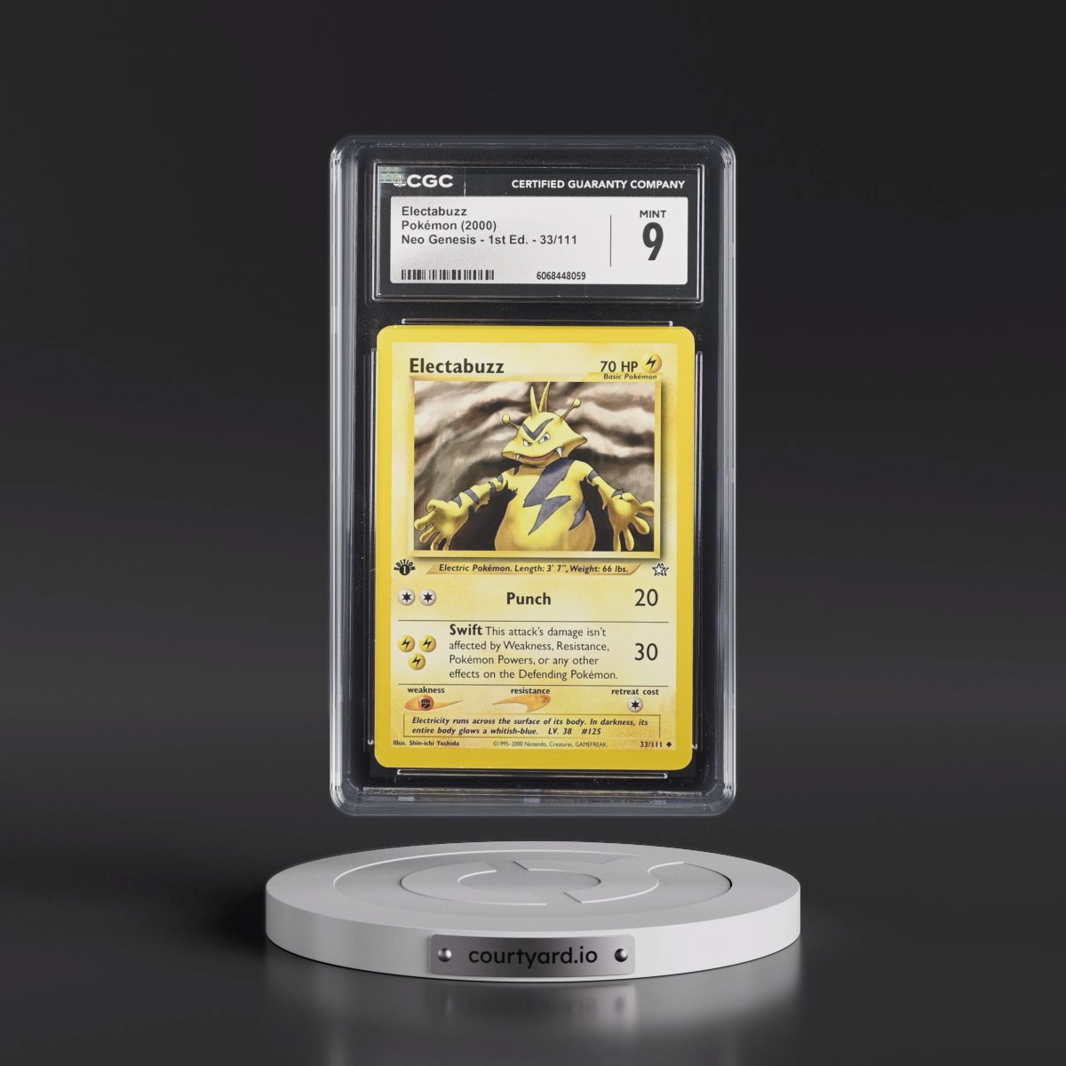 2000 Neo Genesis #33/111 Electabuzz - 1st Edition (CGC 9 MINT)