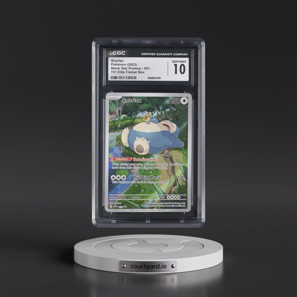 2023 Black Star Promos - Scarlet & Violet SVPEN #051 Snorlax - 151 Elite Trainer Box (Holo) (CGC 10 GEM MINT)