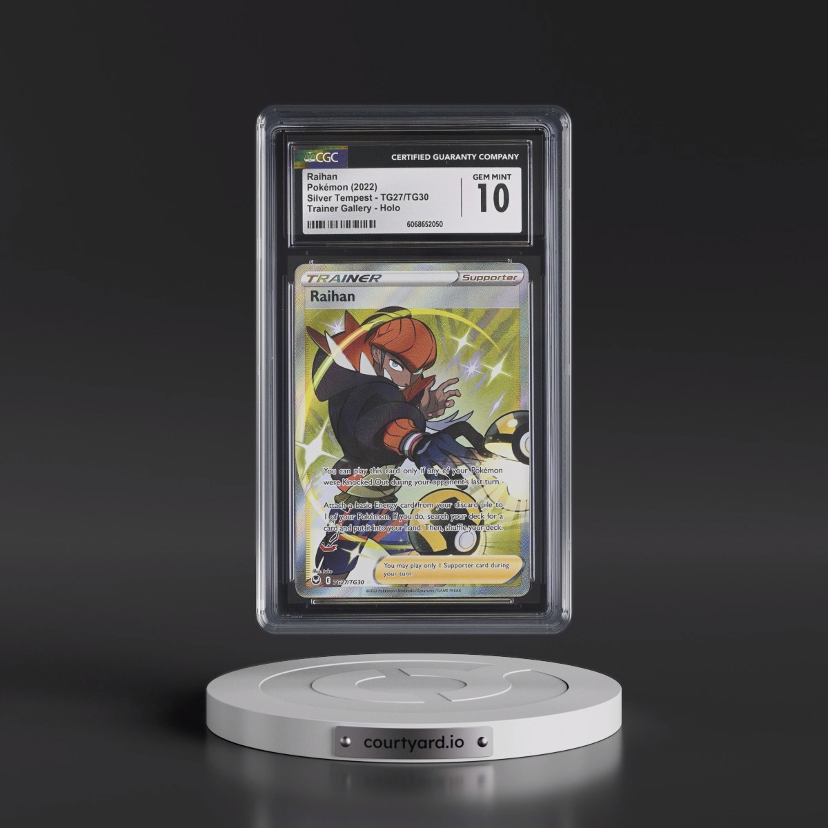 2022 Silver Tempest #TG27/TG30 Raihan - Trainer Gallery Holo (CGC 10 GEM MINT)